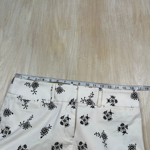 NWT LOFT Cropped Marisa Fit Floral Garden Elegance Cottagecore Boho Pants 6 - Picture 11 of 16